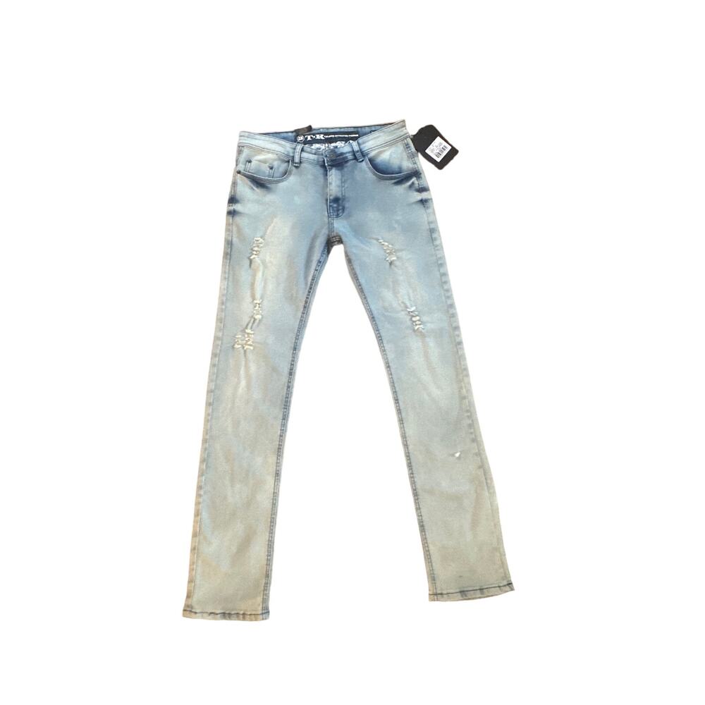 NWT Men 30W 32L T.R. Tailored Recreation Premium Stretch Slim Taper Denim Jeans